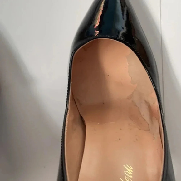 Petite Cadeau Leona black patent leather 5” heel, women’s size 7 - Picture 14 of 16
